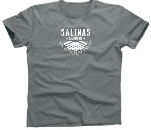 Salinas, CA shirt in gray