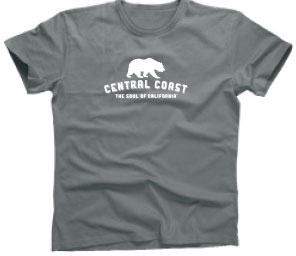 Central Coast The Soul of Ca shirt in gray